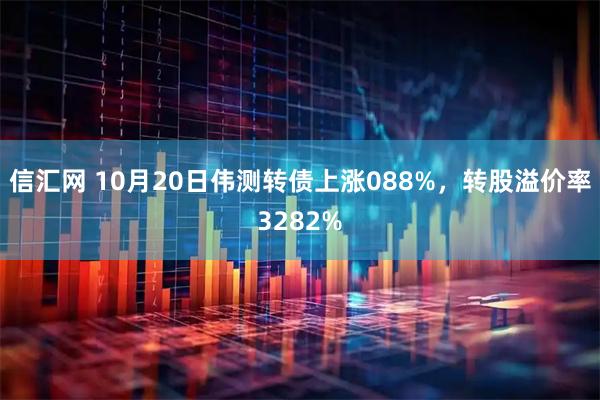 信汇网 10月20日伟测转债上涨088%，转股溢价率3282%