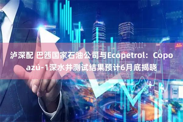 泸深配 巴西国家石油公司与Ecopetrol：Copoazú-1深水井测试结果预计6月底揭晓